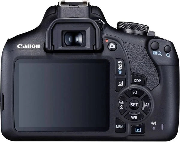 Canon EOS-2000D Digitale Spiegelreflexkamera EF-S 18-55 mm IS II 24.1 Megapixel Schwarz Optischer Sucher, mit eingebautem Blitz, WiFi, Full HD Video,