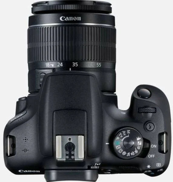 Canon EOS-2000D Digitale Spiegelreflexkamera EF-S 18-55 mm IS II 24.1 Megapixel Schwarz Optischer Sucher, mit eingebautem Blitz, WiFi, Full HD Video,