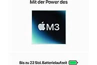 APPLE MacBook Pro (2023), Notebook mit 14 Zoll Display, Apple M3 Chip, 8 GB RAM, 10-Core GPU, 512 GB SSD, Space Grau