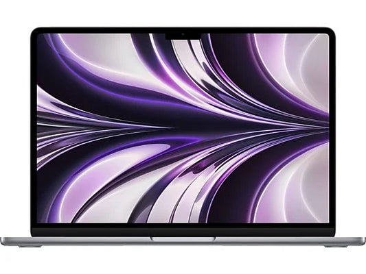 APPLE MacBook Air (2022), MLXW3D/A, Notebook mit 13,6 Zoll Display, Apple M2 Prozessor, 8 GB RAM, 256 GB SSD, M2, Space Grau